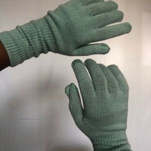 Mint Touch-Screen Gloves